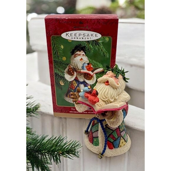 Hallmark Keepsake Toy Shop Serenade Christmas Tree Ornament Santa Claus Birds - Picture 1 of 11